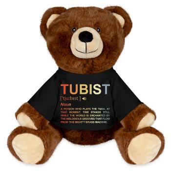 Définition du tubiste - Nounours RecycelBär® marron - noir - Devant