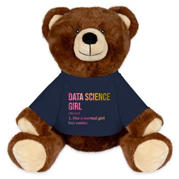 Science des données - Nounours RecycelBär® marron - bleu marine - Devant