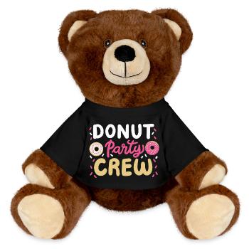 Donut-Party-Matching - MiniFeet® RecycelBär® Braun - Schwarz - Vorne