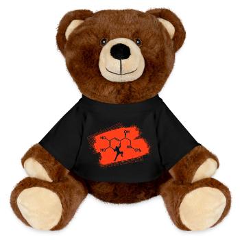 Accro à l’adrénaline à l’escalade - Nounours RecycelBär® marron - noir - Devant