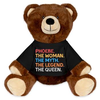 Phoebe Die Frau Der Mythos Die Legende Die Königin - MiniFeet® RecycelBär® Braun - Schwarz - Vorne