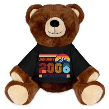 Édition limitée cadeau pour le 18e anniversaire 2008 - Nounours RecycelBär® marron - noir - Devant