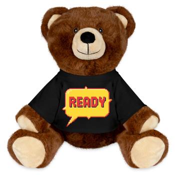 Pixel Burst prêt - Nounours RecycelBär® marron - noir - Devant