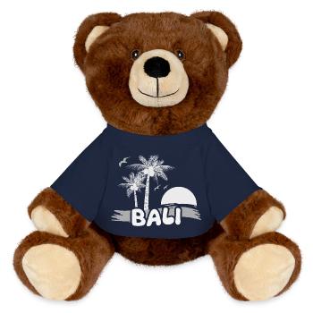 Bali comme jour férié - Nounours RecycelBär® marron - bleu marine - Devant
