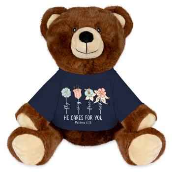 Kids Christian Toddler Armor Of God - MiniFeet® RecycelBär® Braun - French Navy - Vorne