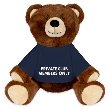 private club members only - Nounours RecycelBär® marron - bleu marine - Devant