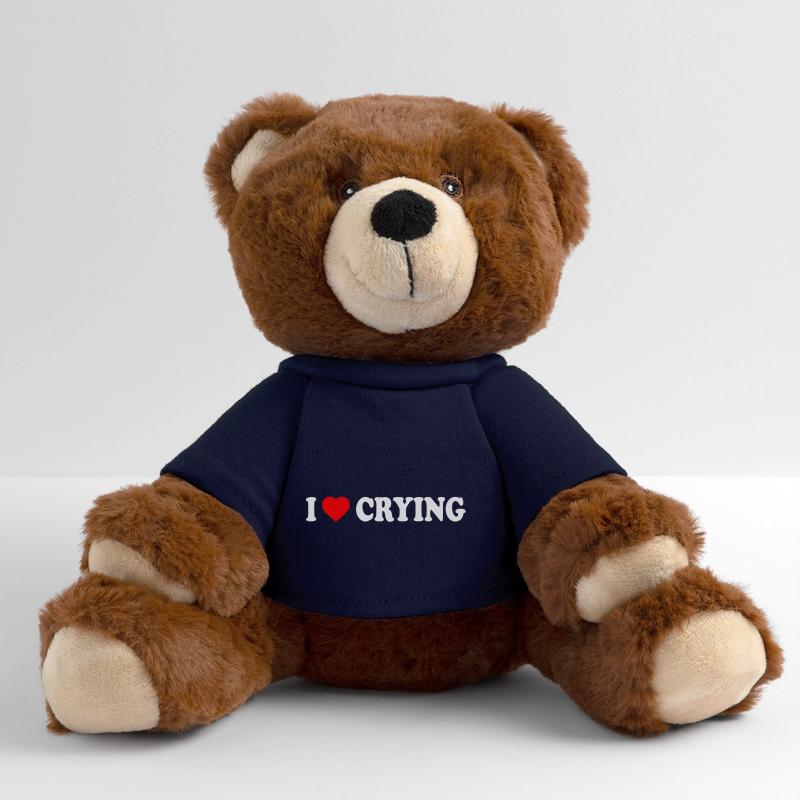 i love crying MiniFeet® RecycelBär® Teddy Bear Brown