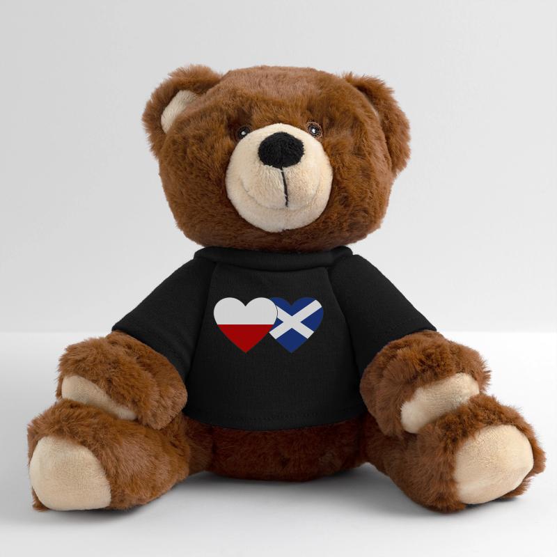 Pologne Ecosse Drapeau Coeur Nounours RecycelBär® marron