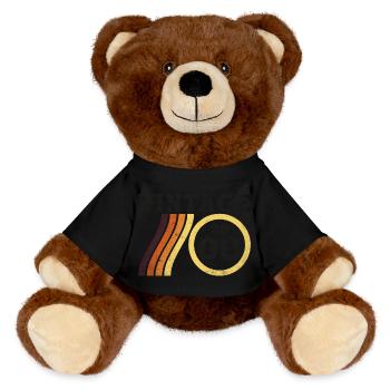 Vintage 2000 - Classic Limited Edition Retro 24 - MiniFeet® RecycelBär® Teddy Bear Brown - black - Front