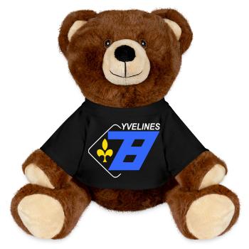 Yvelines - Nounours RecycelBär® marron - noir - Devant