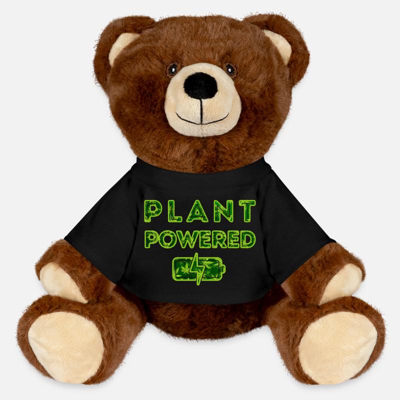 Plant powered - MiniFeet® RecycelBär® Teddy Bear Brown - black