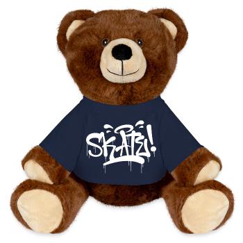 Skate - MiniFeet® RecycelBär® Teddy Bear Brown - french navy - Front