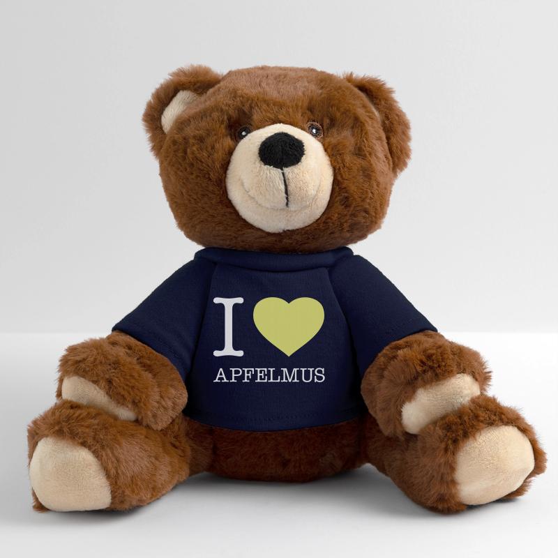I love applesauce MiniFeet® RecycelBär® Teddy Bear Brown