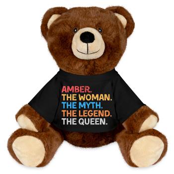 Amber la Femme Le Mythe La Légende La Reine - Nounours RecycelBär® marron - noir - Devant