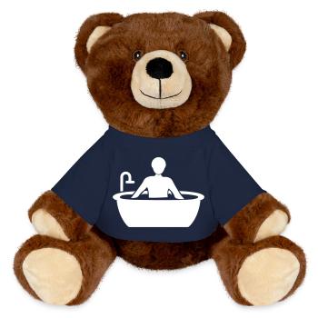 Bathing Bathtub - MiniFeet® RecycelBär® Teddy Bear Brown - french navy - Front