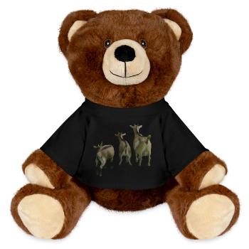 Chèvres de ferme - Nounours RecycelBär® marron - noir - Devant