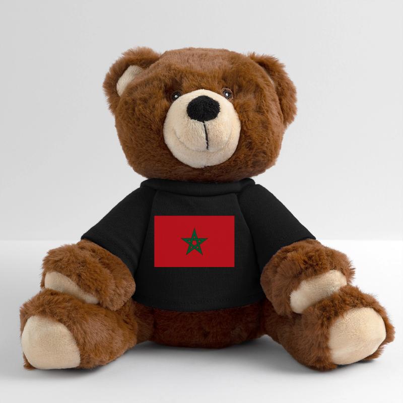 Morocco flag MiniFeet® RecycelBär® Teddy Bear Brown