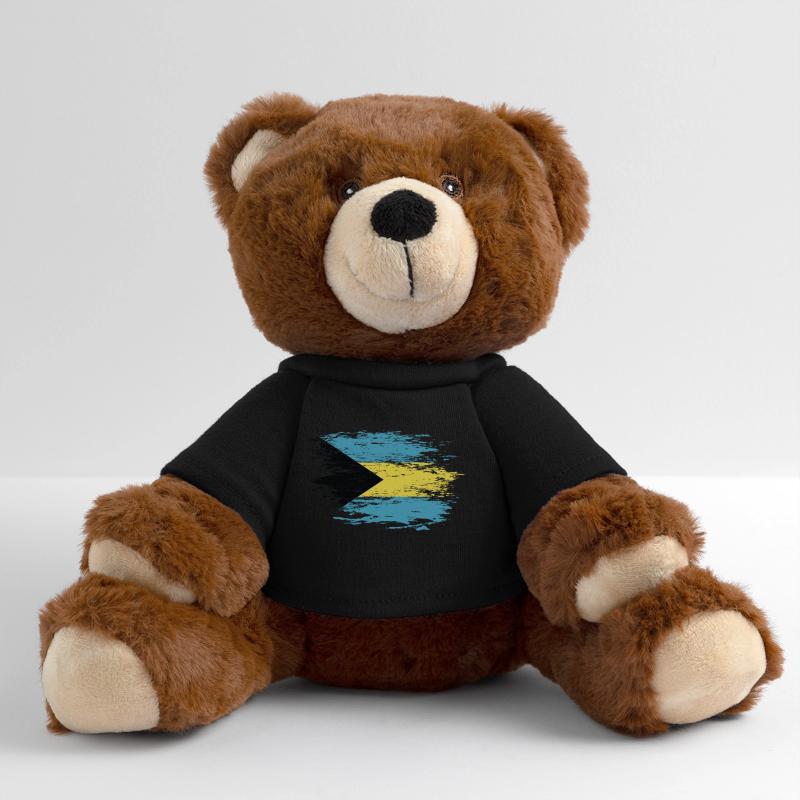 Drapeau des Bahamas utilisé Nounours RecycelBär® marron