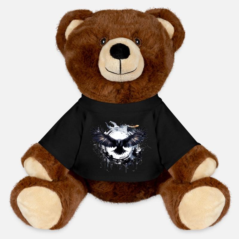Raven - MiniFeet® RecycelBär® Teddy Bear Brown - black