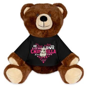 Chinchilla - MiniFeet® RecycelBär® Teddy Bear Brown - black - Front