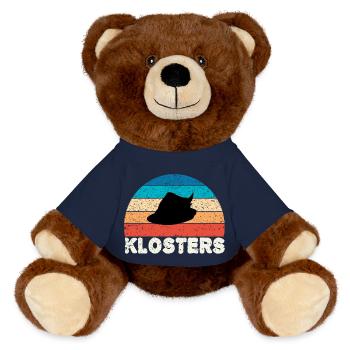 Klosters vintage - MiniFeet® RecycelBär® Teddy Bear Brown - french navy - Front