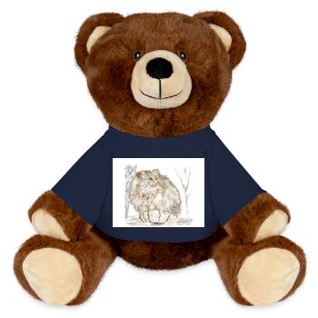 Manul-Wildkatze - MiniFeet® RecycelBär® Braun - French Navy - Vorne