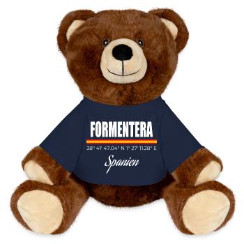 Formentera - MiniFeet® RecycelBär® Braun - French Navy - Vorne