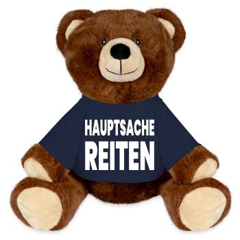 Reiten - MiniFeet® RecycelBär® Braun - French Navy - Vorne