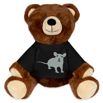 Ratte - MiniFeet® RecycelBär® Braun - Schwarz - Vorne