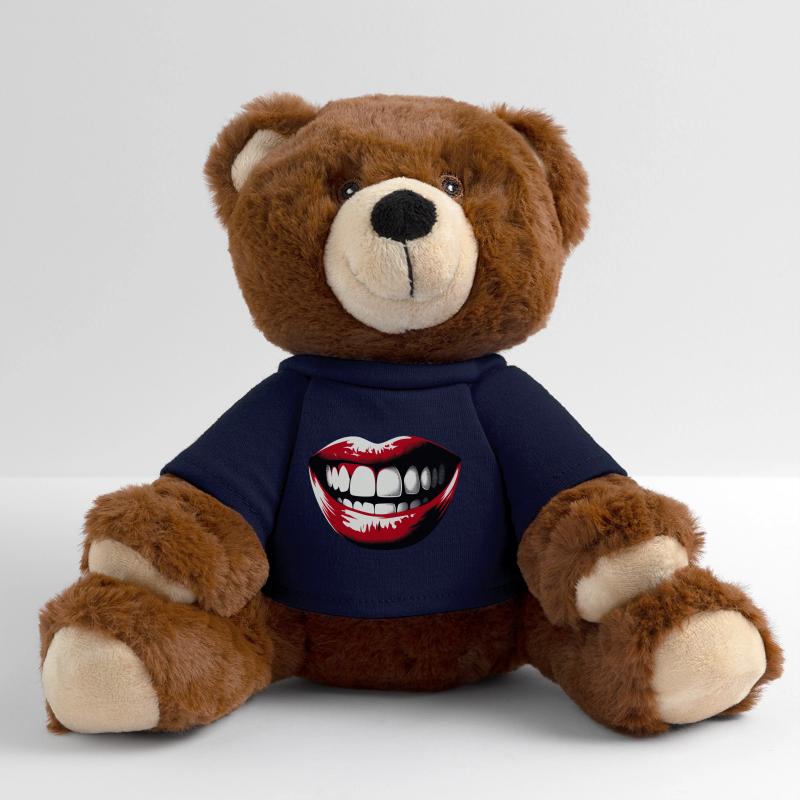 Laughing Lips | Be happy MiniFeet® RecycelBär® Teddy Bear Brown