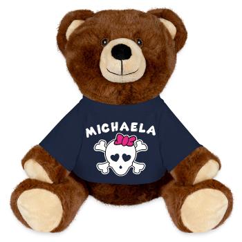 Piratin Michaela Design für Mädchen und Frauen - MiniFeet® RecycelBär® Braun - French Navy - Vorne