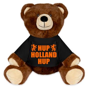 Hup holland hup - MiniFeet® RecycelBär® Braun - Schwarz - Vorne