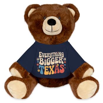Texas State Texaner Texas - MiniFeet® RecycelBär® Braun - French Navy - Vorne