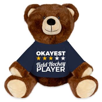 Durchschnittlicher Hockeyspieler - MiniFeet® RecycelBär® Braun - French Navy - Vorne