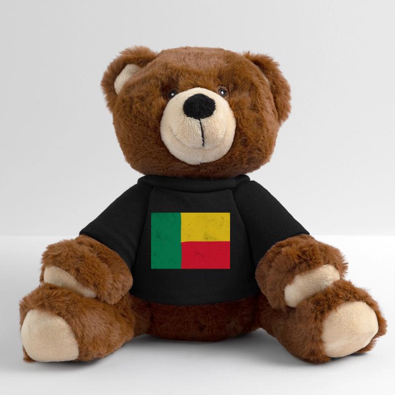 Drapeau du Bénin Nounours RecycelBär® marron