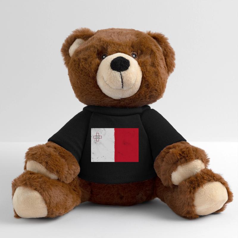 Drapeau de Malte Nounours RecycelBär® marron
