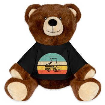 Rollschuh Sirt bunt - MiniFeet® RecycelBär® Braun - Schwarz - Vorne