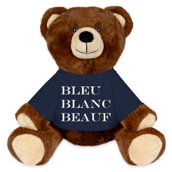 beauf - Nounours RecycelBär® marron - bleu marine - Devant