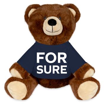 Sicher - MiniFeet® RecycelBär® Braun - French Navy - Vorne