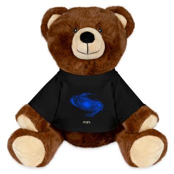 M81 - Bodes Galaxie - MiniFeet® RecycelBär® Braun - Schwarz - Vorne
