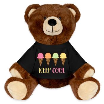 Crème glacée - Nounours RecycelBär® marron - noir - Devant