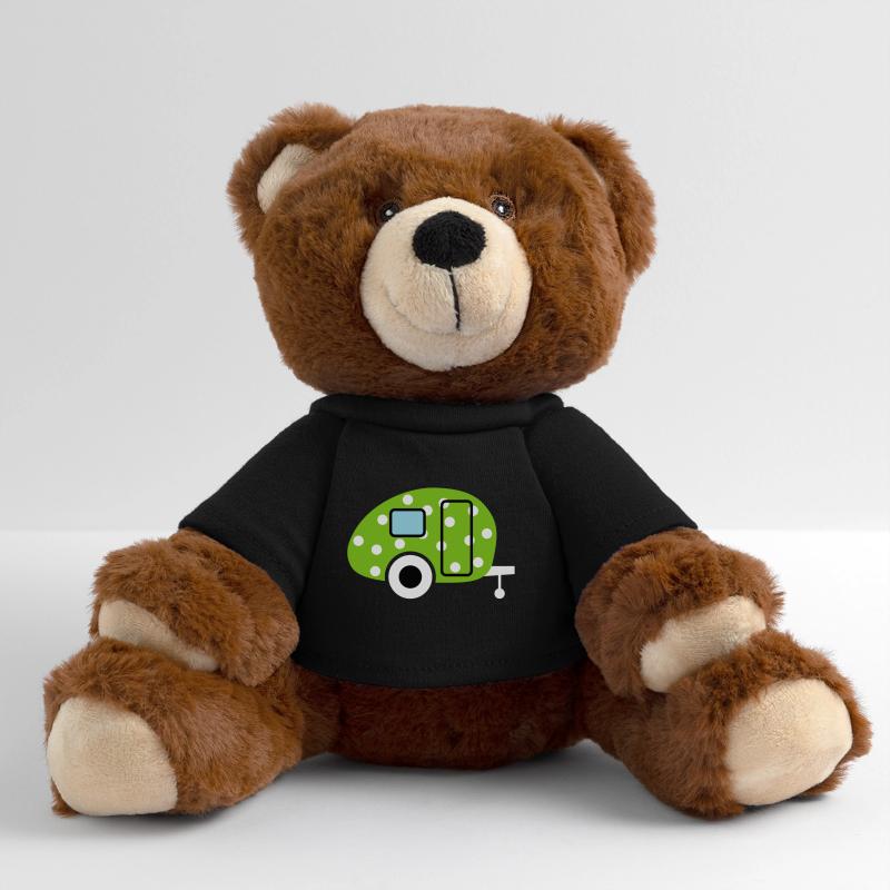 Caravane Caravane Points Verts Camping Oeuf de Pâques Nounours RecycelBär® marron