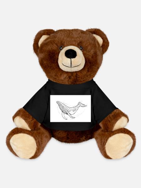 Buckelwal - MiniFeet® RecycelBär® Braun - Schwarz