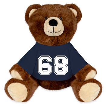 68 - MiniFeet® RecycelBär® Teddy Bear Brown - french navy - Front