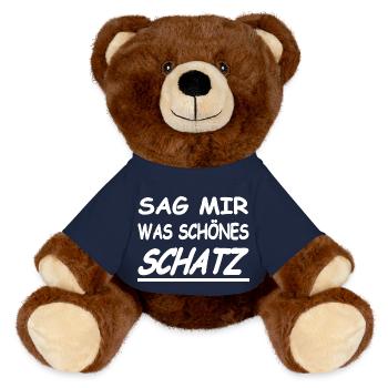 Schatz - MiniFeet® RecycelBär® Braun - French Navy - Vorne