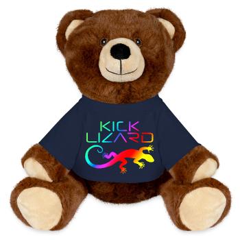 KL 4000x4000 SIMPLE RAINDOW - MiniFeet® RecycelBär® Teddy Bear Brown - french navy - Front