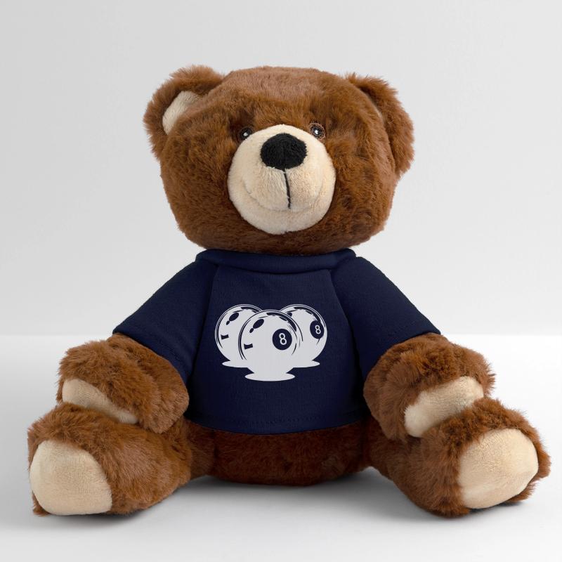 Dessin de boules de billard Nounours RecycelBär® marron