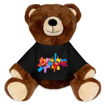Develop further - MiniFeet® RecycelBär® Teddy Bear Brown - black - Front