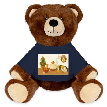 Japan - MiniFeet® RecycelBär® Braun - French Navy - Vorne
