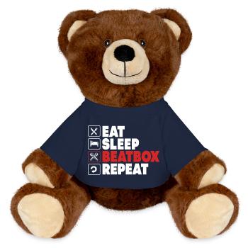 Beatbox - MiniFeet® RecycelBär® Braun - French Navy - Vorne